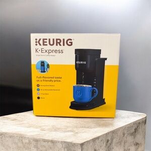 Keurig K-Express Essentials Black Single-Serve K-Cup Pod Coffee Maker New in box
